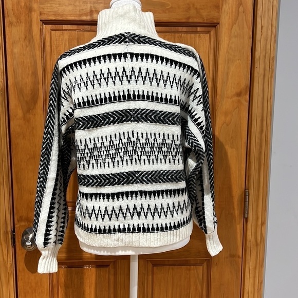 Ann Taylor LOFT Fair Isle Sweater Poncho XS - Picture 3 of 5
